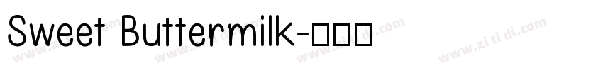 Sweet Buttermilk字体转换